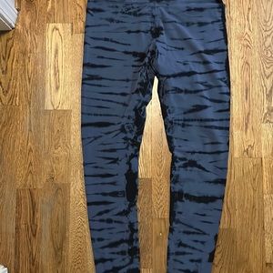 Express Leggings tie dye blu and black Large
